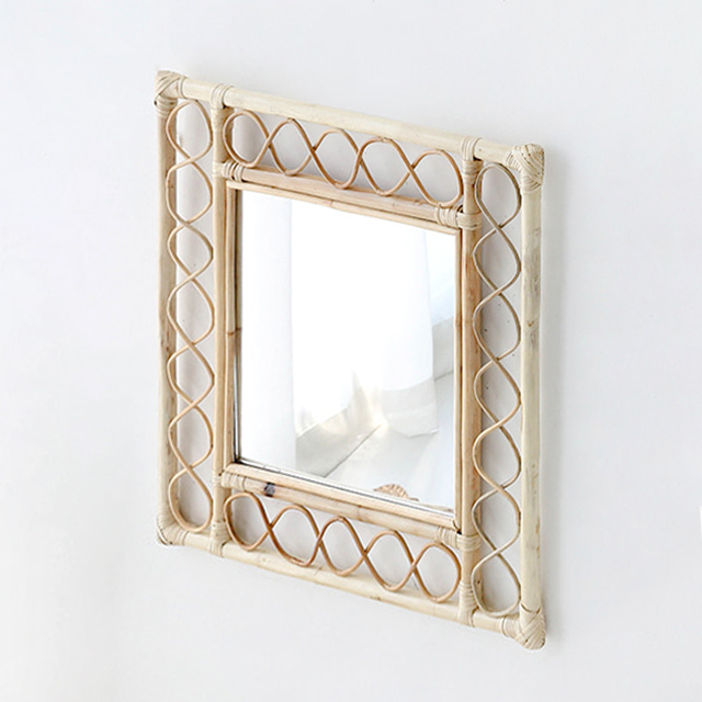 KONDI 사각거울 60x60 라탄 내추럴 6797.4782 - 상세 이미지 3