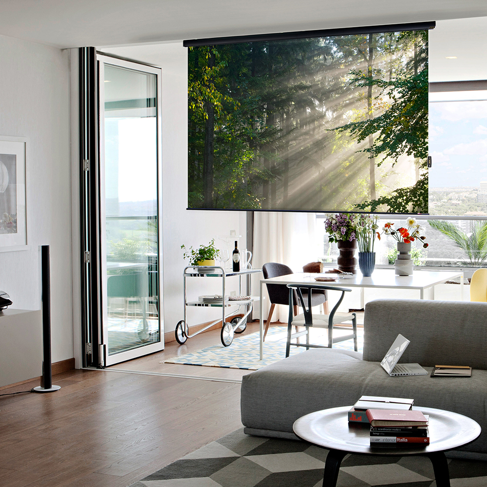 아라크네 빔스크린 롤타입 블랙프리미엄 가로120cm x 세로100cm (60인치) - 상품 이미지