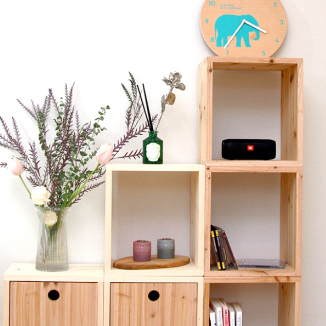 모듈 책장 맞춤 책장 수납장 작은 소형 시스템 책장 수납함 - 상세 이미지 4