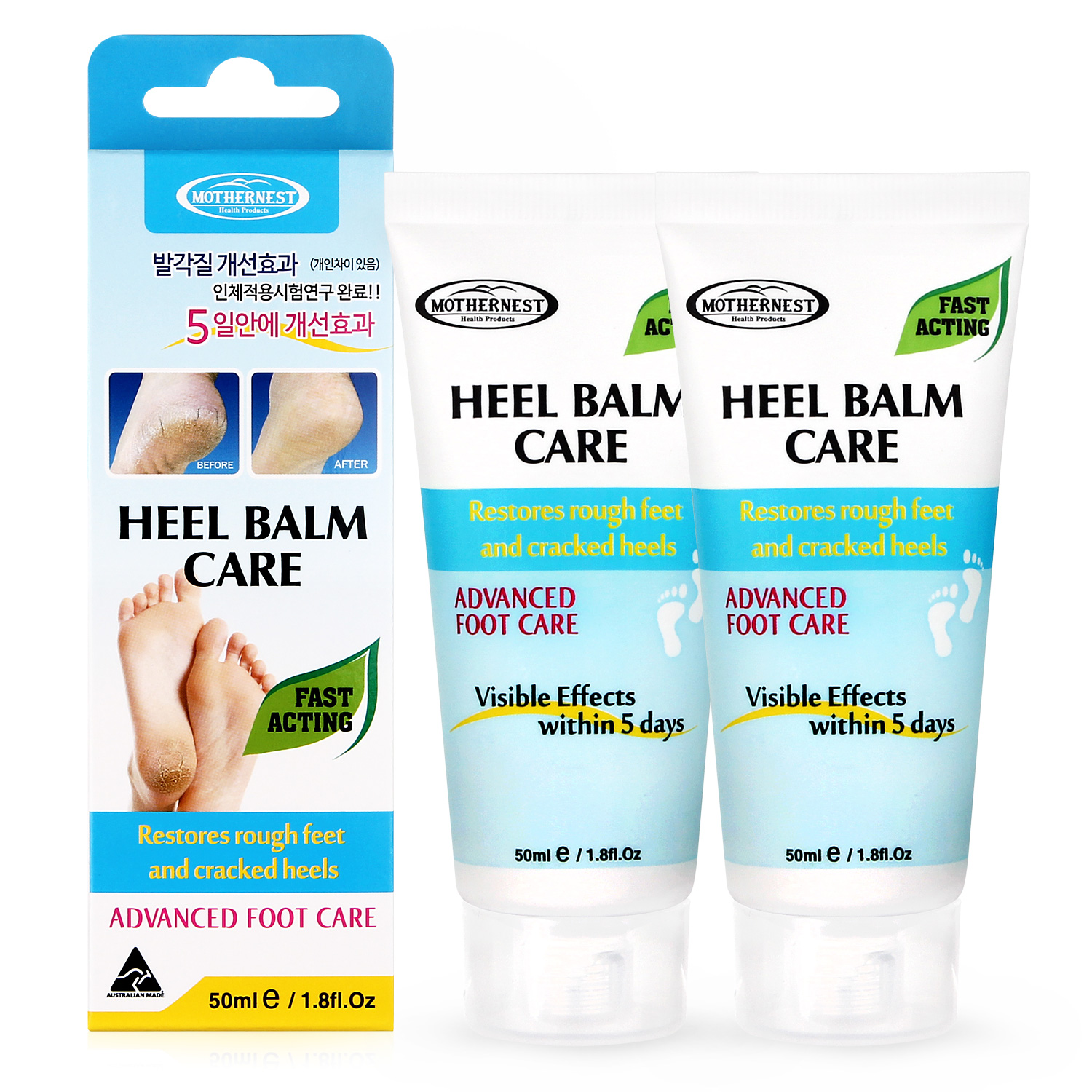 마더네스트 발뒤꿈치각질 제거제 갈라짐 크림 팩 풋케어 스틱 밤 힐밤 케어 50ml, 2개 - 상세 이미지 4