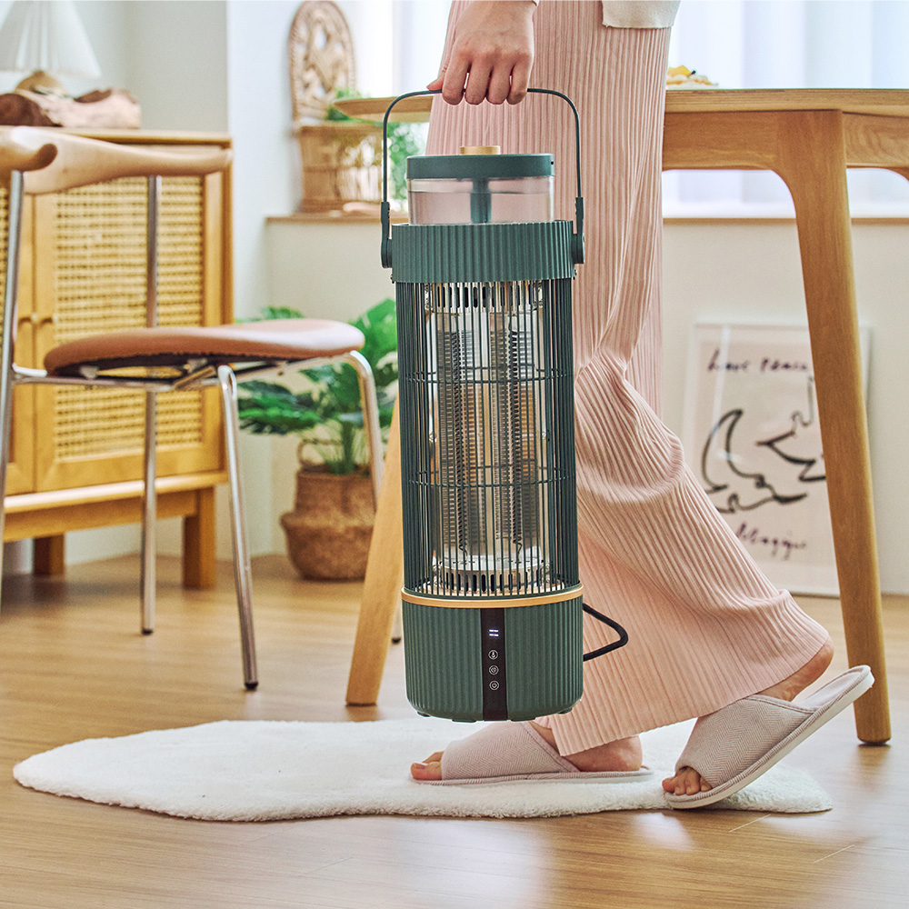 홈트너 고효율 저소음 3단 온도 조절 리모컨 포함 카본 전기 히터 난로 HTN-370E