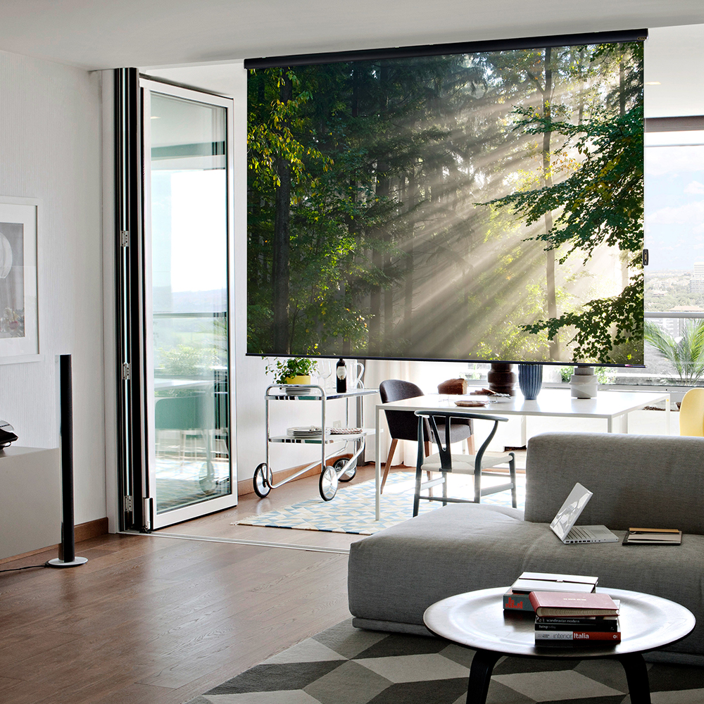 아라크네 빔스크린 롤타입 블랙프리미엄 가로160cm x 세로130cm (80인치) - 상품 이미지