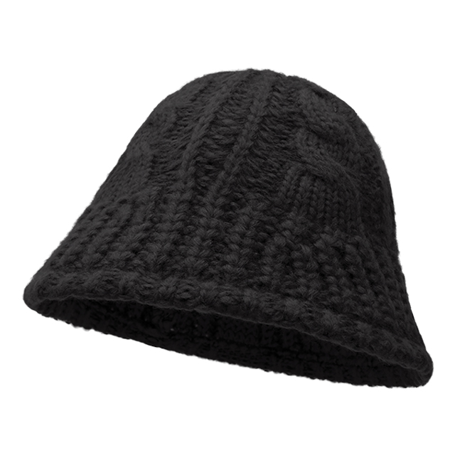 탄탄 꽈배기 니트 버킷햇 남자 겨울 뜨개 벙거지 여자 모자 - 상세 이미지 5