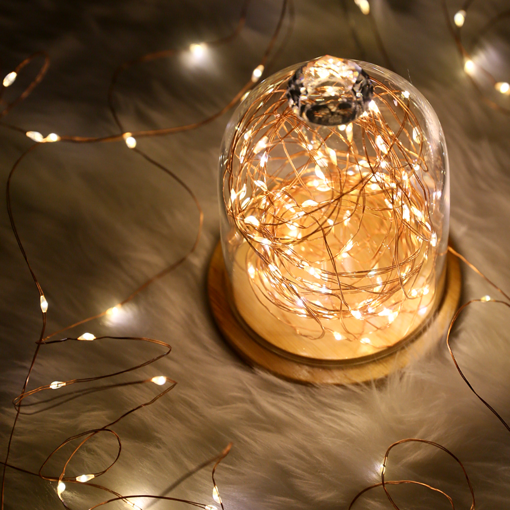 홈트너 크리스마스전구 트리데코 파티 꾸미기 장식 LED 와이어전구 100구 혼합색