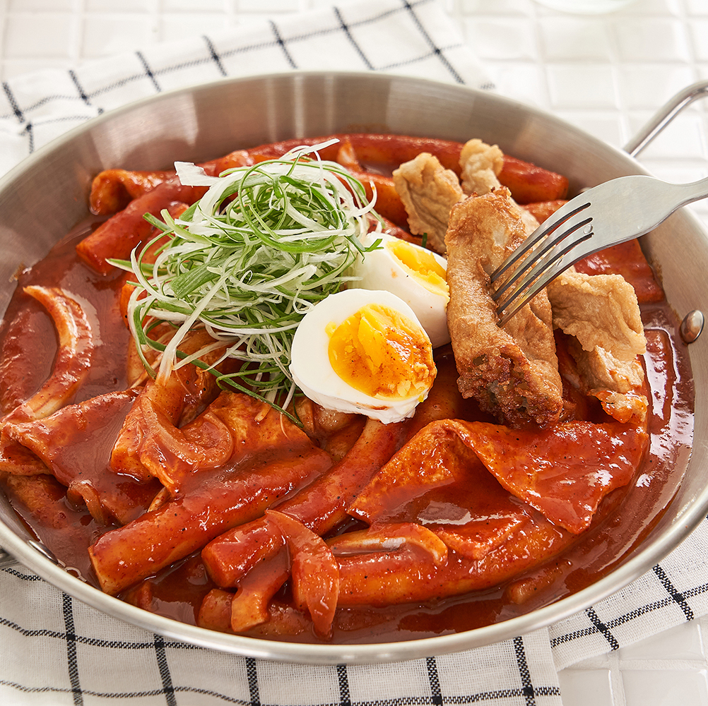 심쿡 숯불향 생밀떡 파채 떡볶이 밀키트 480g - 메인 이미지