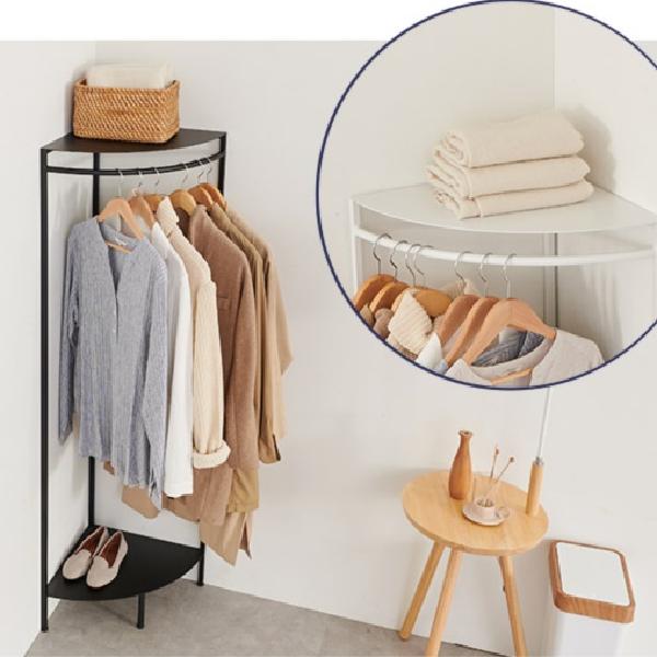 코너행거 벽면 기억자 행거 창고 옷가게 업소용행거