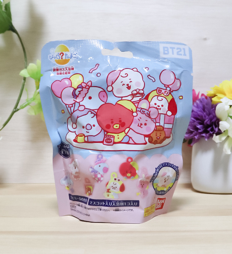 반다이 BT21 캐릭터 마스코트 바스볼 입욕제 1개입 카모마일향 75g - 욕실/입욕용품 - 하카타몰