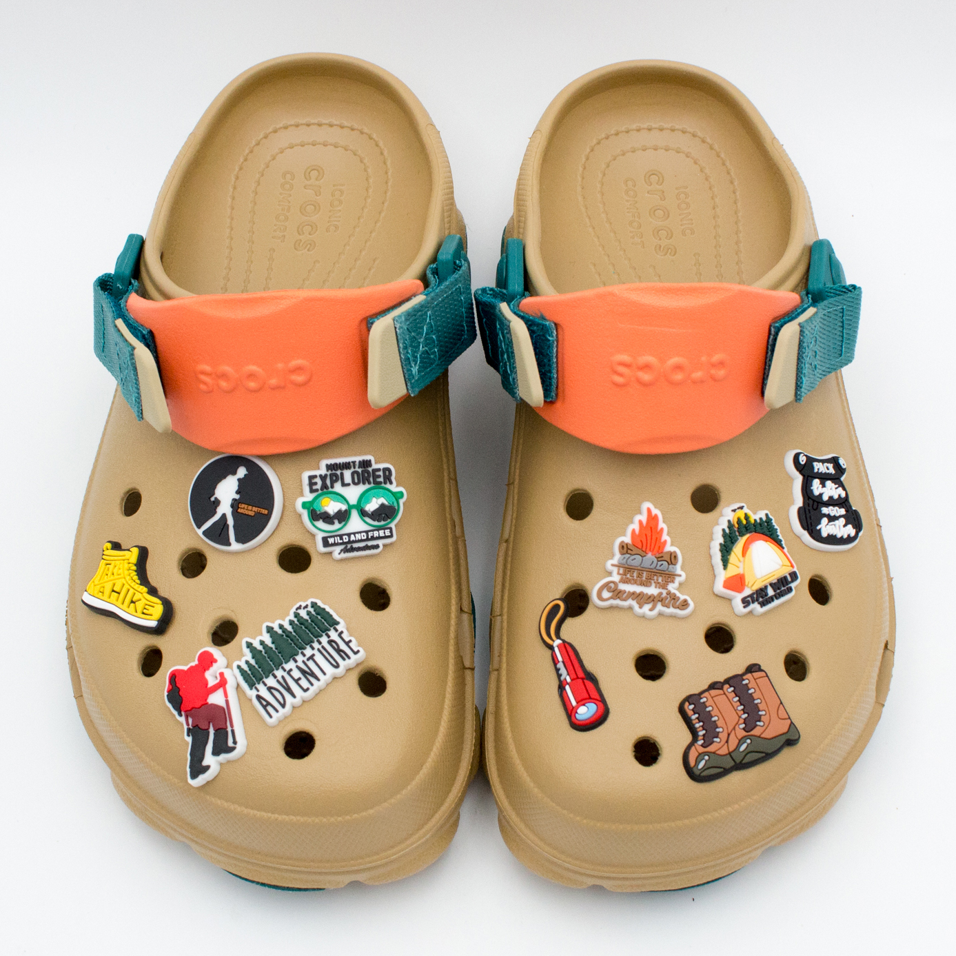 크록스 캠핑 지비츠 등산 여행 백패킹 LED 세트