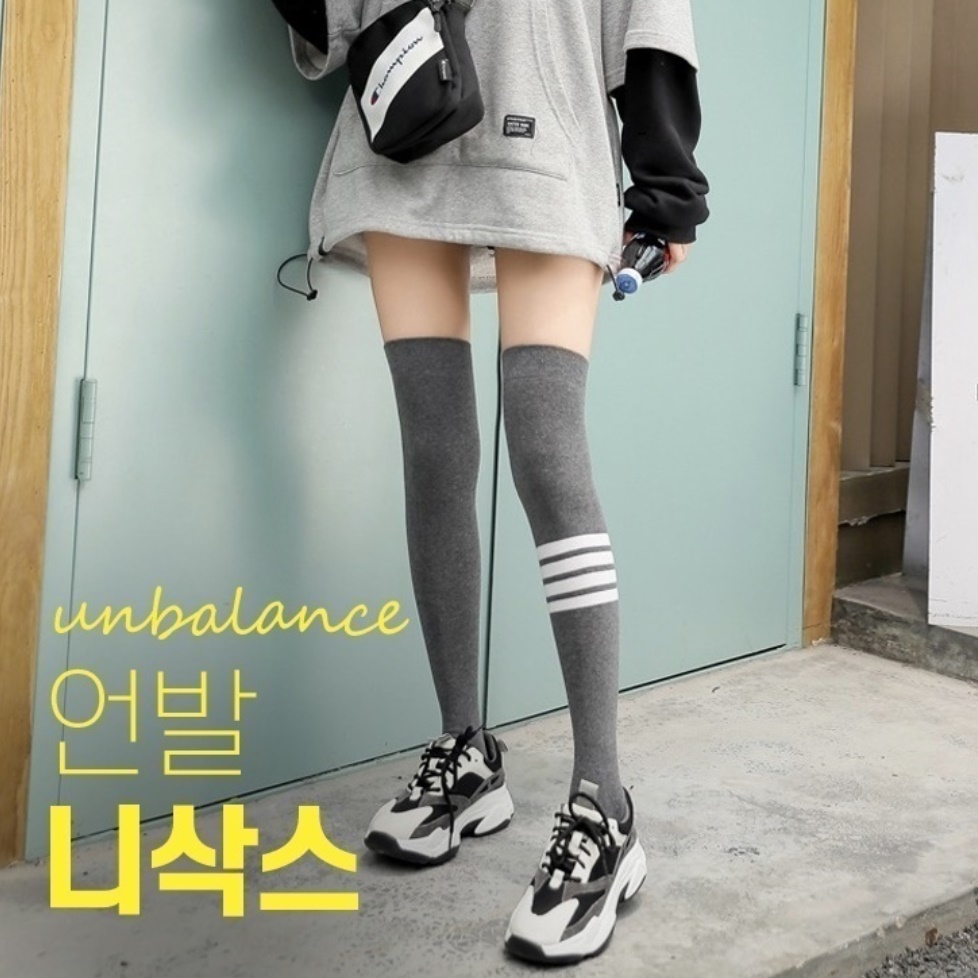 골프롱삭스 여성 테니스니삭스 골프 긴 양말 - 상세 이미지 5