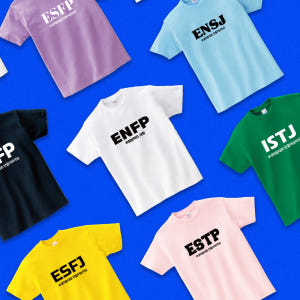 MBTI 반팔 티셔츠 제작 소량 주문 단체티 반티 (흰색, 검정) 착용 후기 | 사이즈/핏 총정리 - 상품 이미지 1