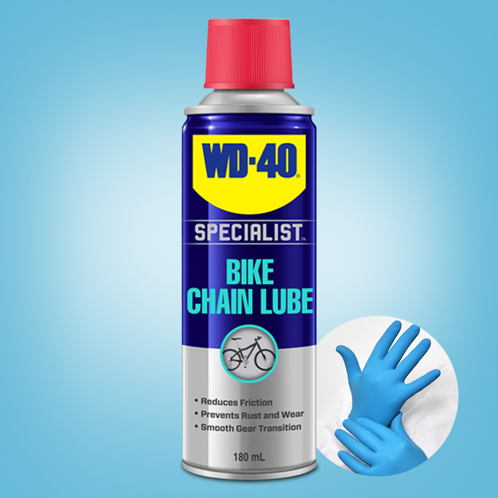 WD-40 체인 윤활유 120ml 건식 자전거 오일 녹제거 청소 체인 세척 윤활제 관리 - 상품 이미지