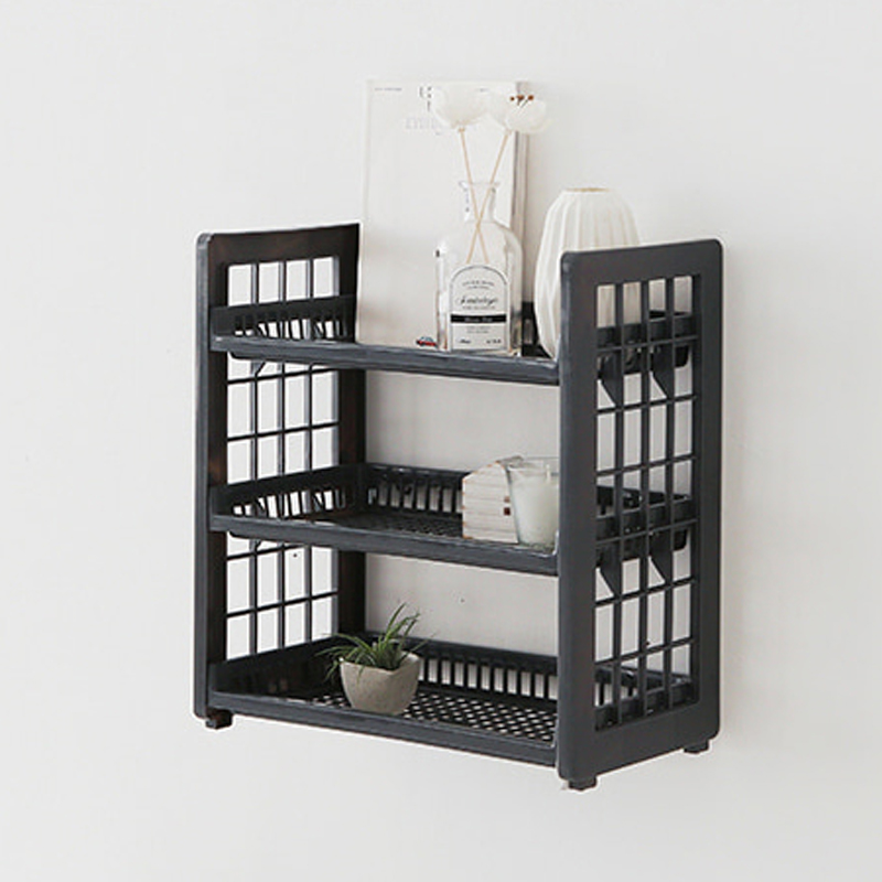 BASCOM 다용도선반 3단 다크그레이 3821.6367