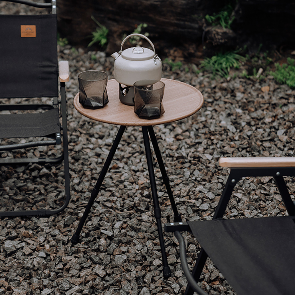 원형 원목 사이드테이블 침대 소파 간이 티 테이블 거실협탁 인테리어