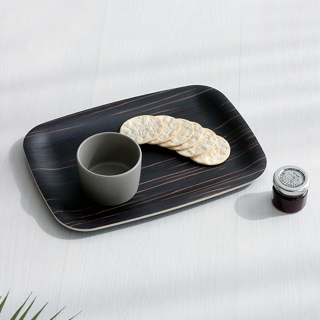 NEODA 우드트레이 일반형 28x20 28x20x1cm, 블랙 5353.3366, 1개 - 상세 이미지 2