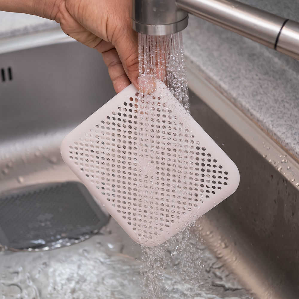 국산 플라이토 실리콘 배수구 덮개 하수구트랩 욕실 씽크대 머리카락 거름망 화장실 마개커버