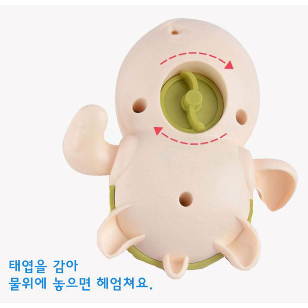 파닥파닥 거북이 헤엄치는 태엽 꼬부기 수영장 욕실 목욕탕 욕조 물놀이 장난감 색상랜덤 - 상세 이미지 3