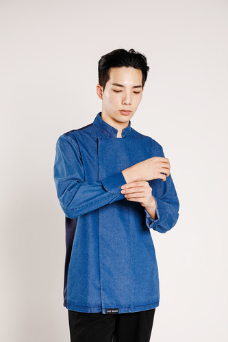 데님 조리복 주방 제과제빵 일식 한식 조리사복 쉐프복 주방유니폼 이미지 7