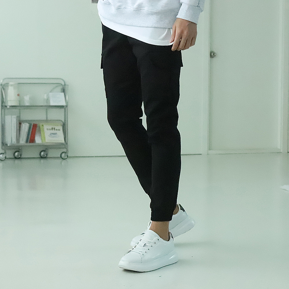 남자조거팬츠 카고조거팬츠 기모 면 건빵 바지 이미지 2