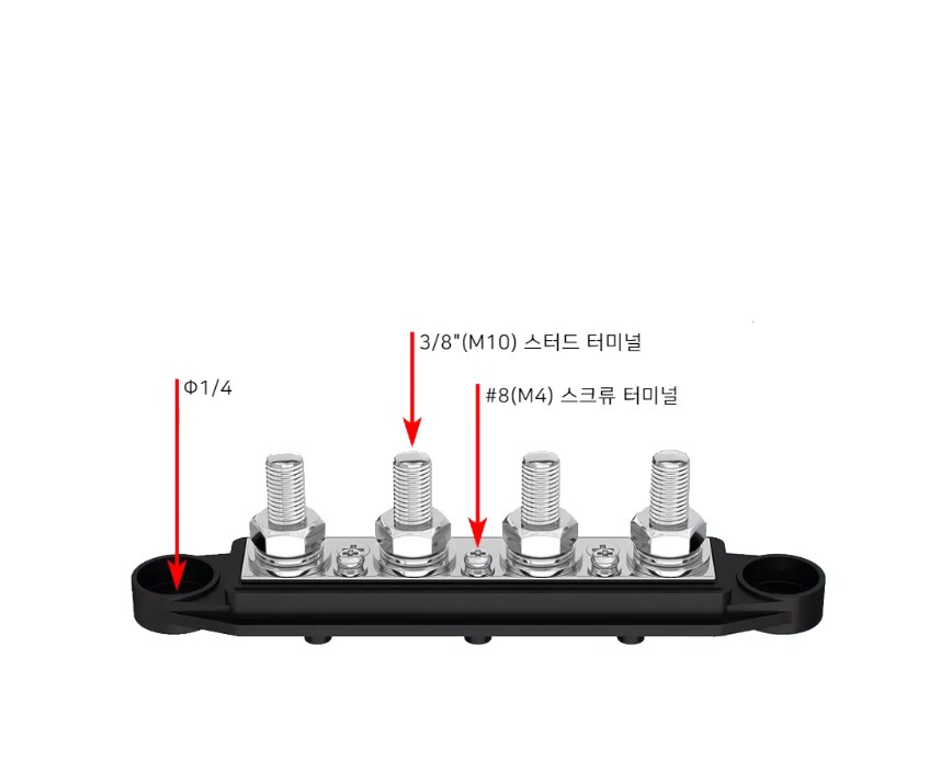 터미널 블록 4포스트 M10-250A (버스바) - 상세 이미지 4