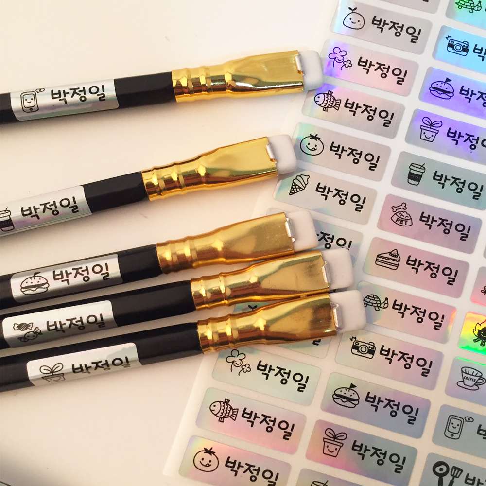 네임스티커 방수 이름스티커 이름표스티커 어린이집 캐릭터 쪼꼬미혼합 한글3