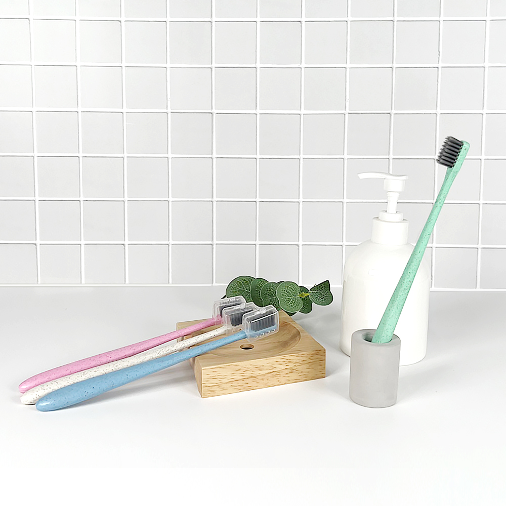 242 파스텔 부드러운 미세모 밀짚 칫솔 30개+30개 (60개입) - 상세 이미지 3