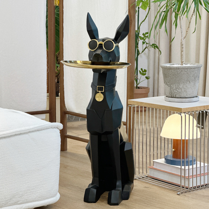 로즈소녀하우스 현관트레이 도베르만테이블 사이드 트레이