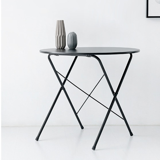 접이식원형테이블 입식 간이식탁 접는테이블 자취식탁