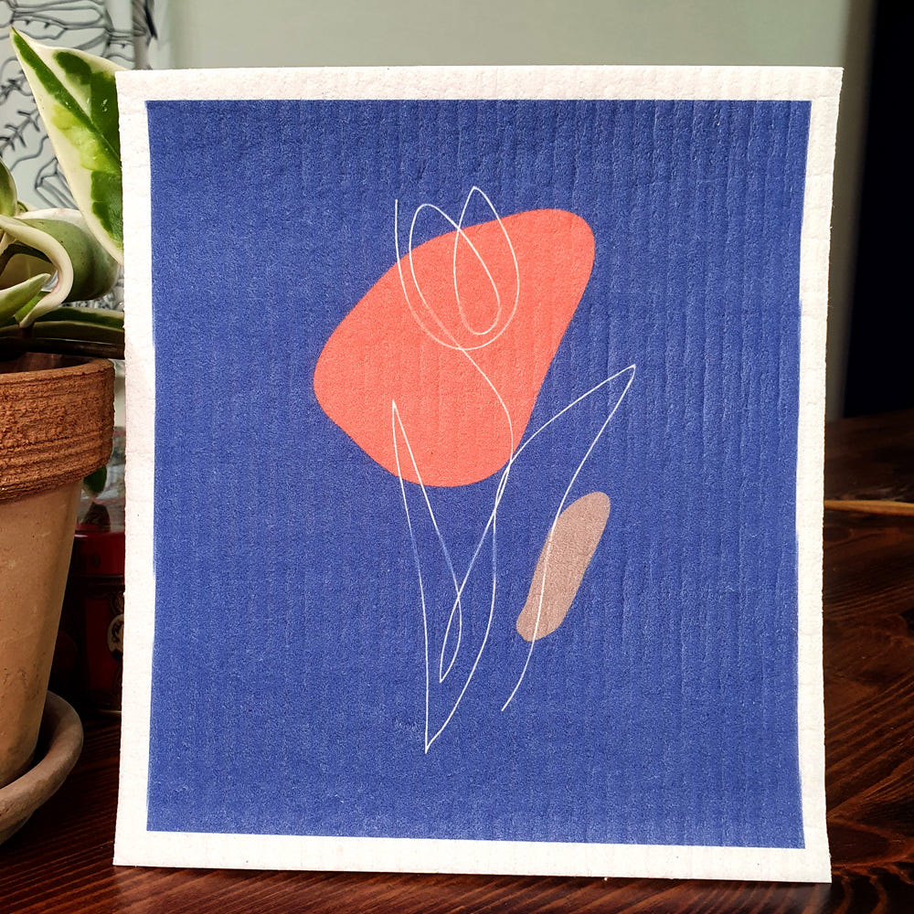 키텐실 배꽃 디자인 행주