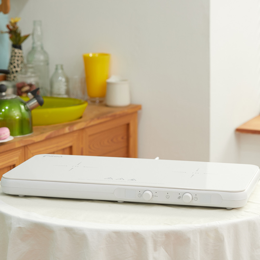 모놀리트 2구 인덕션 휴대용 전기 레인지 식탁용 탕비실 원룸 캠핑