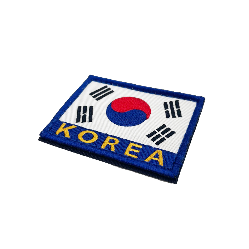 군인 태극기 벨크로 약장 명찰 육군 공군 해군 해병 ROKA 군대 가방약장 - 상세 이미지 2
