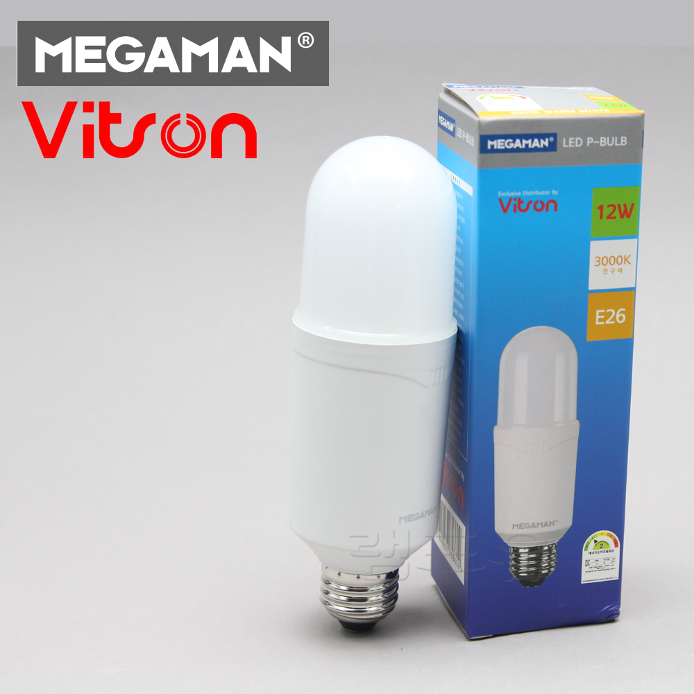 비츠온 LED P-BULB 스틱램프 12W 주광색 전구색 P벌브 LED전구 에너지효율 1등급 AS2년 - 상세 이미지 2