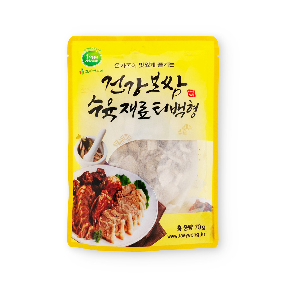 태영식품 건강보쌈,수육재료(티백형) 70g x 30개 1박스 : 태영식품