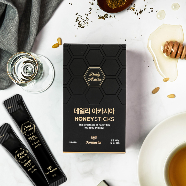 비마스터 데일리 아카시아 꿀스틱 선물세트 천연 벌꿀스틱 12g 60개입 - 상세 이미지 5