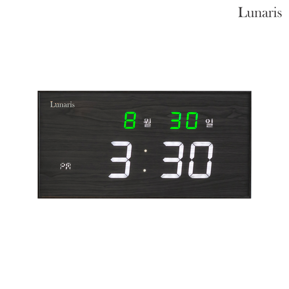 국산 루나리스 벽시계 마일드 FM수신 날짜표시 LED 벽걸이 전자 시계 42cm 이미지 7