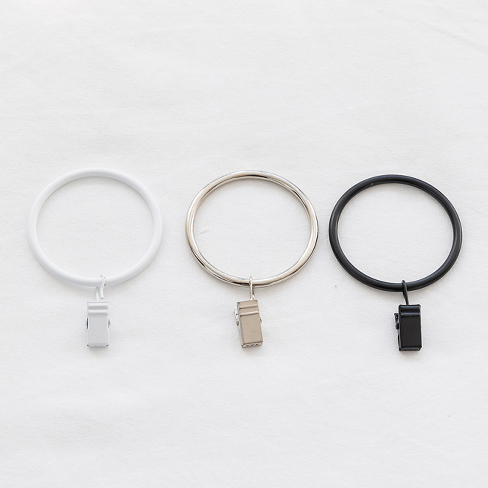 할메이드 커튼 압축봉 링 고리 걸이 링집게 25mm 1p