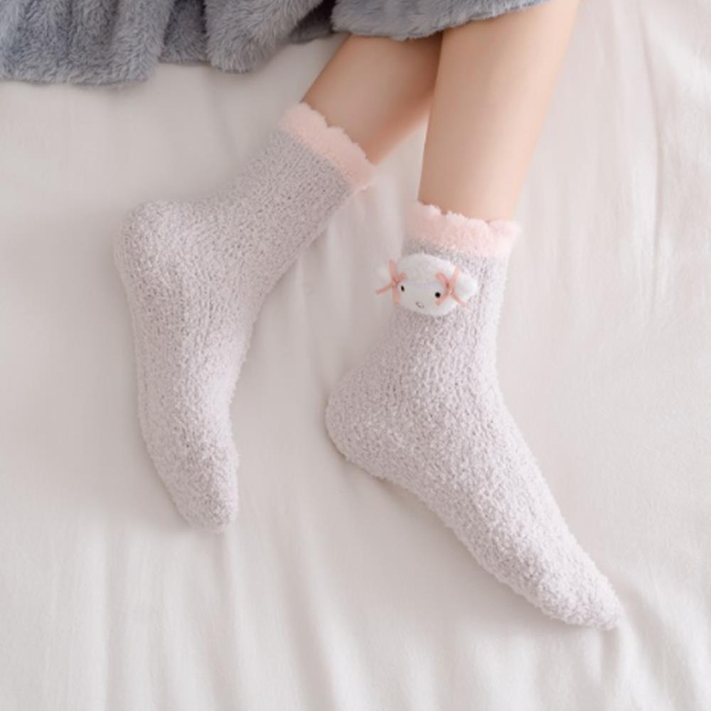 띵덕 롱 긴 임산부 수족냉증 따뜻한 수면양말 트위스트