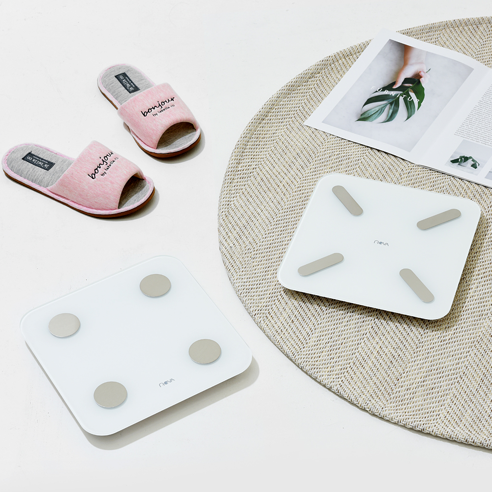 노바리빙 스마트 체지방 체중계 N19 체지방 몸무게 체지방률 측정기 BIA칩