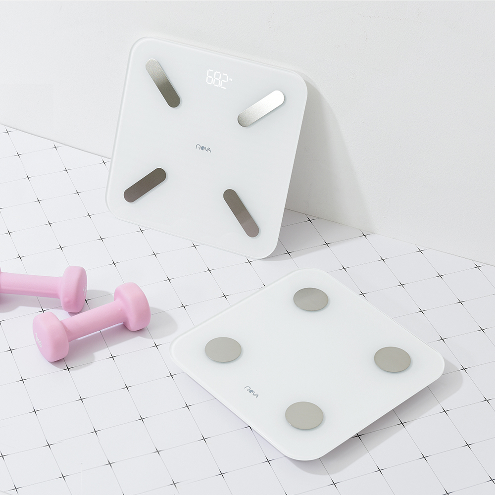 노바리빙 스마트 체지방 체중계 N19 체지방 몸무게 체지방률 측정기 BIA칩