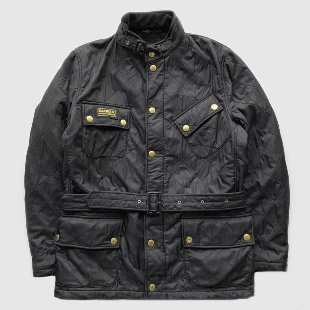 Barbour Grasstrack 바버인터네셔널 퀼팅 벨티드자켓 : 레스브라운