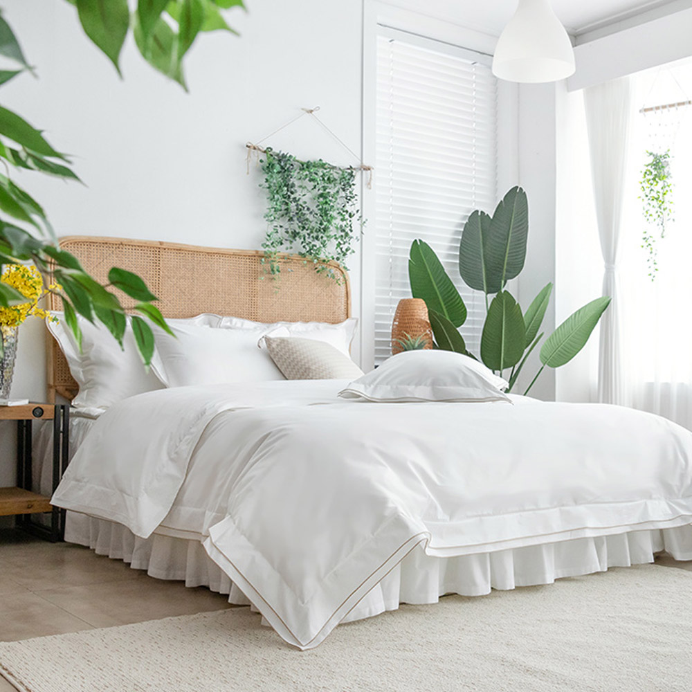 100수 800T 고밀도 호텔 침구 세트 신혼 혼수이불 더블커프스 스티치 SS Q K SK  퀸 슈퍼 킹