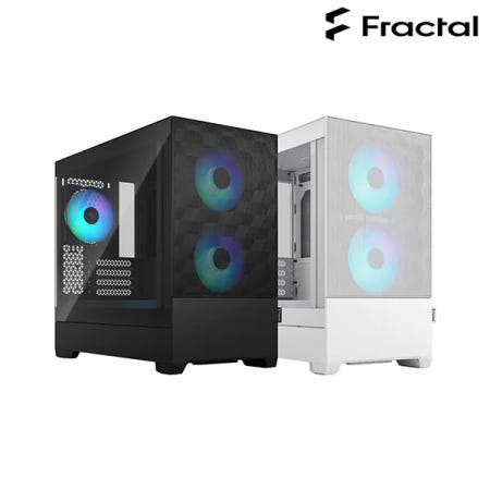 프렉탈디자인 Fractal Design Pop Mini Air RGB Clear 강화유리 (White)