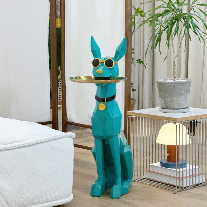 로즈소녀하우스 현관트레이 도베르만테이블 사이드 트레이