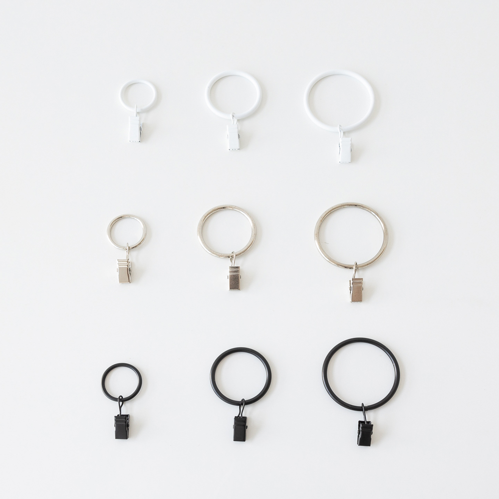 할메이드 커튼 압축봉 링 고리 걸이 링집게 25mm 1p