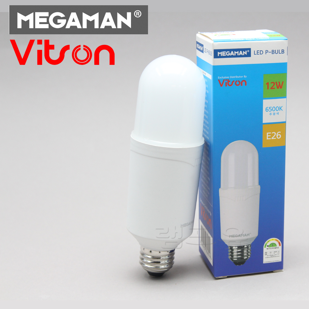 비츠온 LED P-BULB 스틱램프 12W 주광색 전구색 P벌브 LED전구 에너지효율 1등급 AS2년 - 상품 이미지