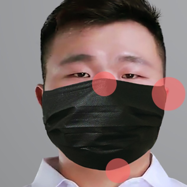 블랙 초특대형 얼큰이 마스크 대두 특대형 마스크 초대형 마스크 50매 - 메인 이미지