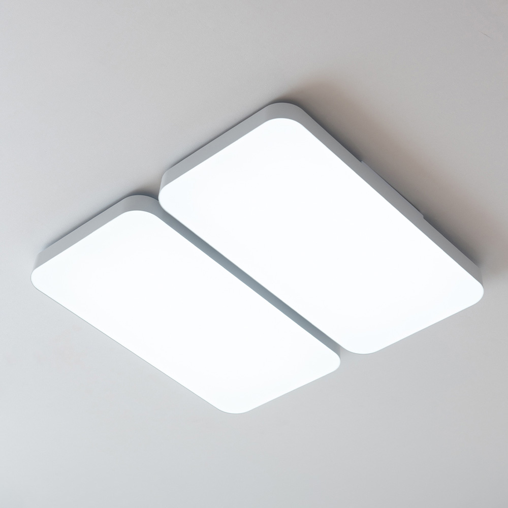 LED 거실등 커브드 시스템 120W [60W+60W] 화이트 밀착형 - 상세 이미지 4