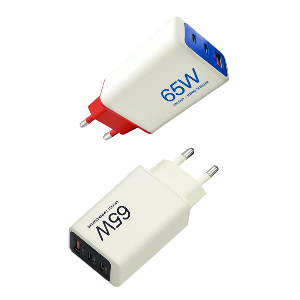 언리시 65W 초고속 미니 3포트 멀티 충전기+MFi/100w 케이블 중 택1 - 메인 이미지
