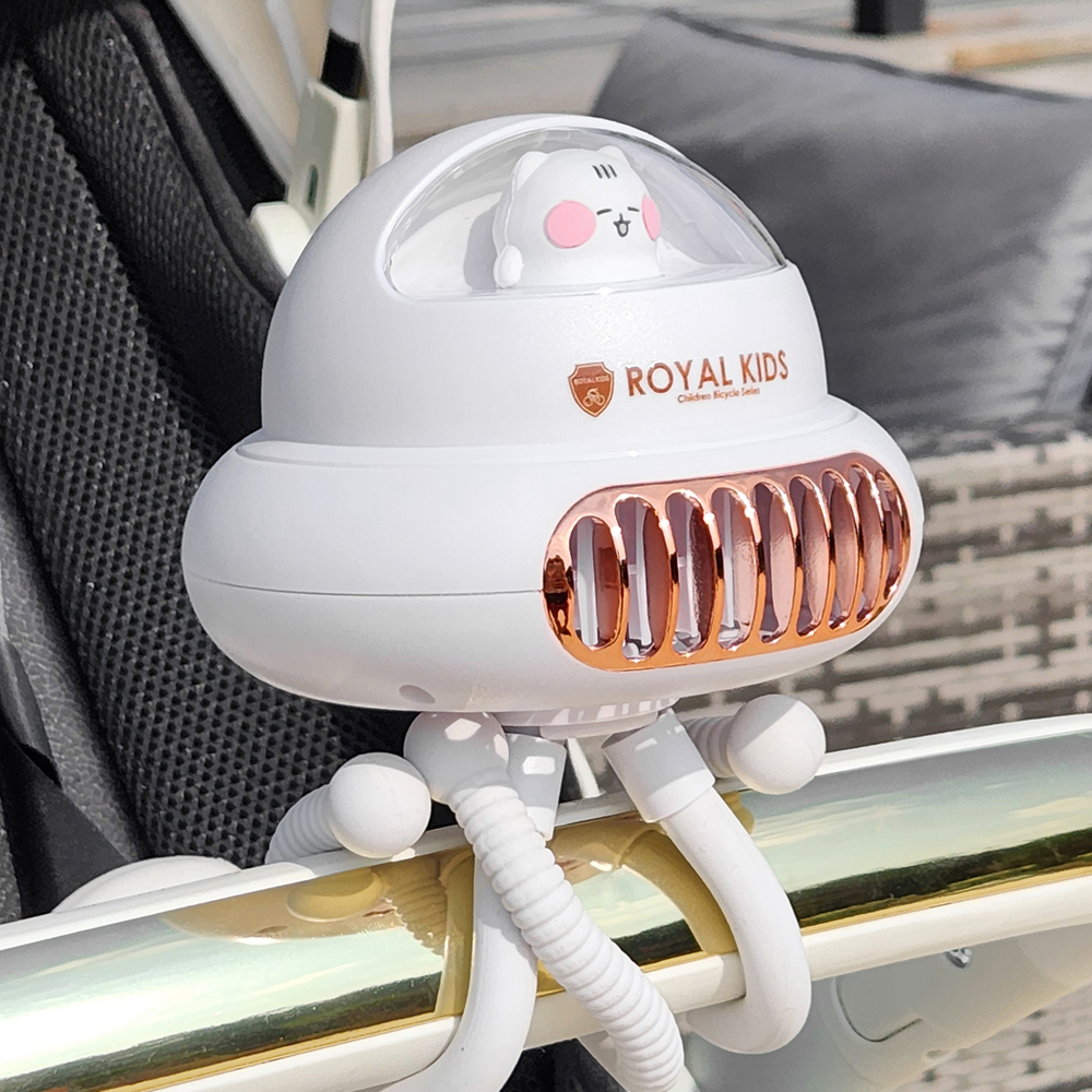 로얄키즈 휴대용 문어발 유모차 선풍기