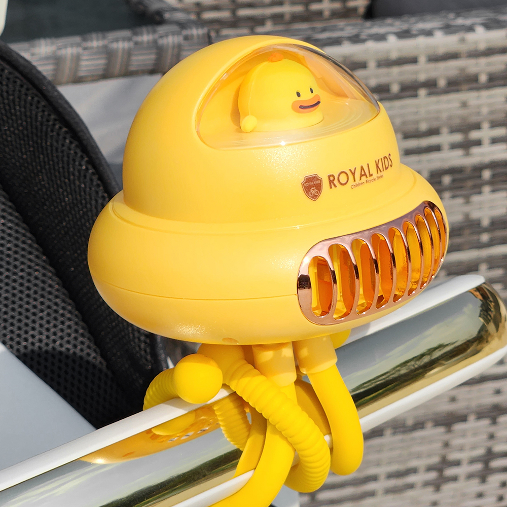 로얄키즈 휴대용 문어발 유모차 선풍기