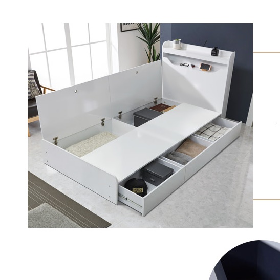 높은 침대 하이그로시 호텔식 침대 아이방 고등학생 침대